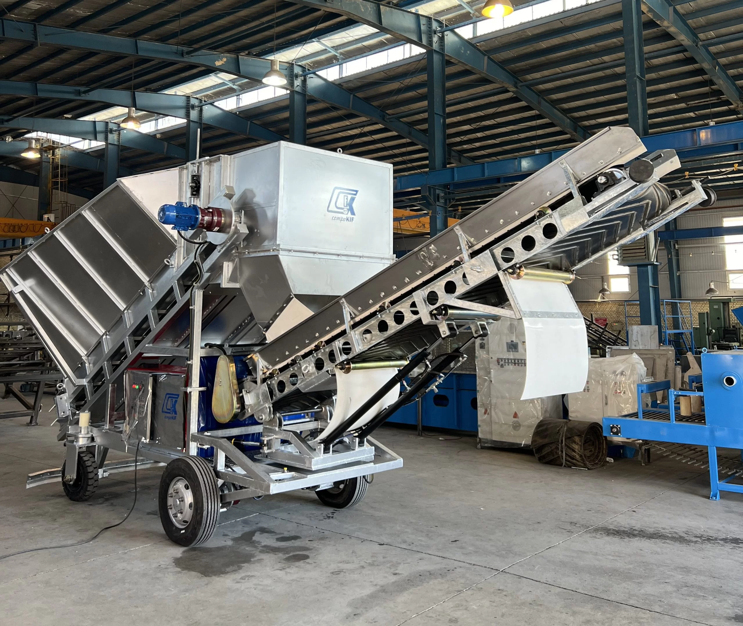 Bunker Filler machine — Phase I composting equipment