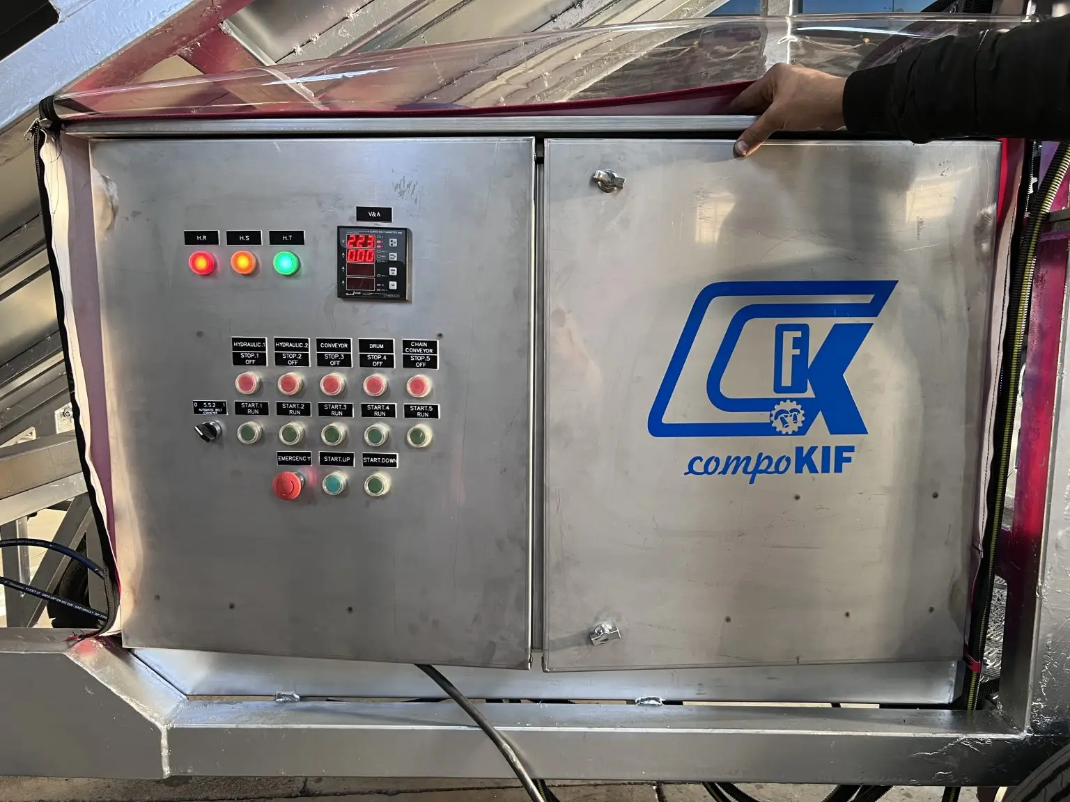 Bunker Filler machine — Phase I composting equipment